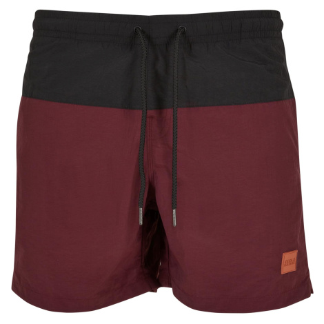 Men's swimwear cherry/black Urban Classics