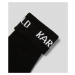 Rukavice Karl Lagerfeld Soft Knit Logo Gloves Čierna