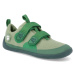 Barefoot tenisky Affenzahn - Sneaker Cotton Happy-Frog vegan zelené