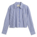 KOŠEĽA GANT REL CROPPED STRIPED SHIRT COLLEGE BLUE