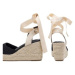 DeeZee Espadrilky WS2509-001 Čierna