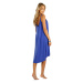 Litex Dámske šaty na ramienka 5E022 stredne modrá