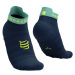 COMPRESSPORT Cyklistické ponožky členkové - PRO RACING SOCKS V4.0 ULTRALIGHT RUN - modrá/svetlo 