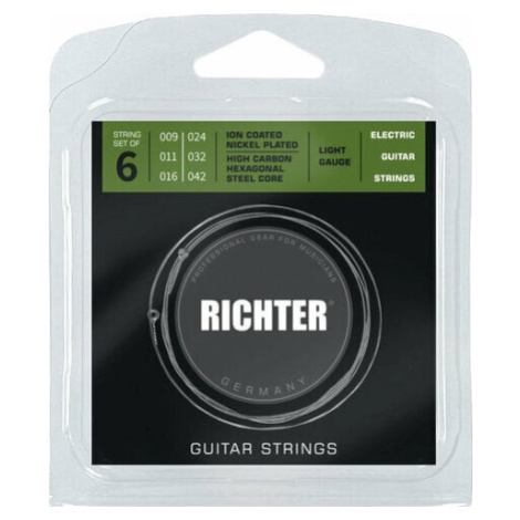 Richter Ion Coated Electric Guitar Strings - 009-042 Struny pre elektrickú gitaru