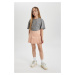 DEFACTO Girls' Gabardine Short Skirt