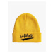 Koton Basic College Beanie with Embroidered Fold Detail.