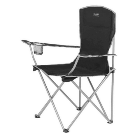 HIGHLANDER MORAY Skladacia stolička s opierkami, čierna, veľkosť
