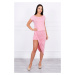 Asymmetrical dress powder pink