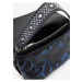 Modro-čierna dámska vzorovaná kabelka Desigual Onyx Venecia 2.0