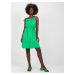 Zelené mini šaty so zaväzovacími ramienkami -WN-SK-2809.06-green