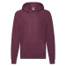 Burgundy Men's Hooded Sweat Sweat Fruit of the Loom