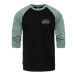 HORSEFEATHERS Tričko Hexagon II Raglan - black BLACK