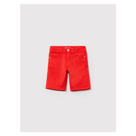 OVS Džínsové šortky 1492819 Červená Regular Fit