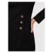 Pinko Každodenné šaty Altea 1G1892 1739 Čierna Regular Fit