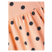 Oranžové dievčenské bodkované šaty name it Valsine