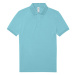 B&amp;C Unisex polo tričko PU424 Meta Turquoise