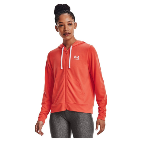 Under Armour mikina s kapucí Rival Terry FZ Hoodie-ORG 1369853-872