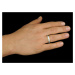 L'AMOUR snubný oceľový prsteň pre mužov aj ženy