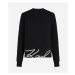 Mikina Karl Lagerfeld Hem Signature Sweatshirt Black