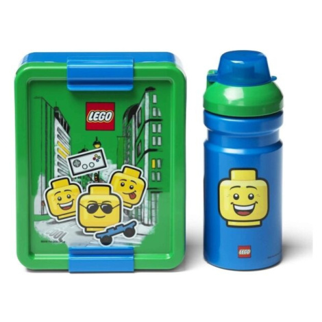 LEGO Storage ICONIC BOY Desiatový set, modrá, veľkosť