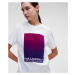 Tričko Karl Lagerfeld Flock Logo T-Shirt Biela