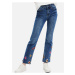 Blue women's flared fit jeans Desigual Nicole - Women