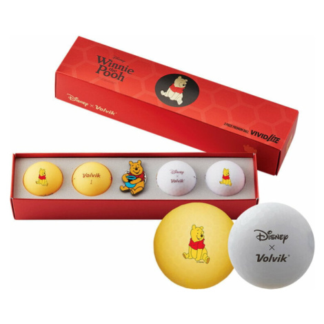 Volvik Vivid Lite Disney Characters 4 Pack Golf Balls Winnie The Pooh Golfové lopty