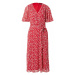 Lauren Ralph Lauren Letné šaty 'ABEL'  červená / biela / čierna