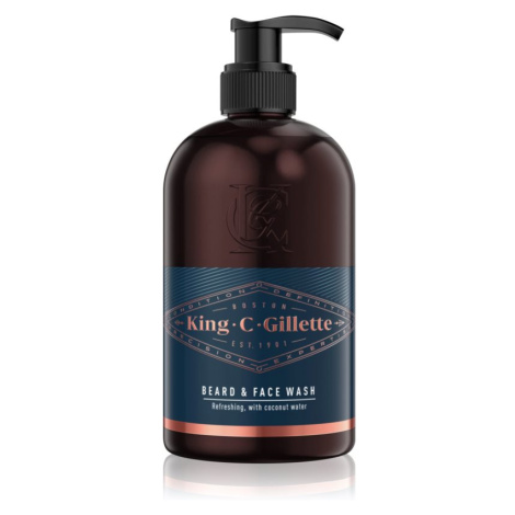 Gillette King C. Beard & Face Wash šampón na bradu