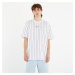 Tričko Karl Kani Small Signature Pinstripe Tee White/ Black