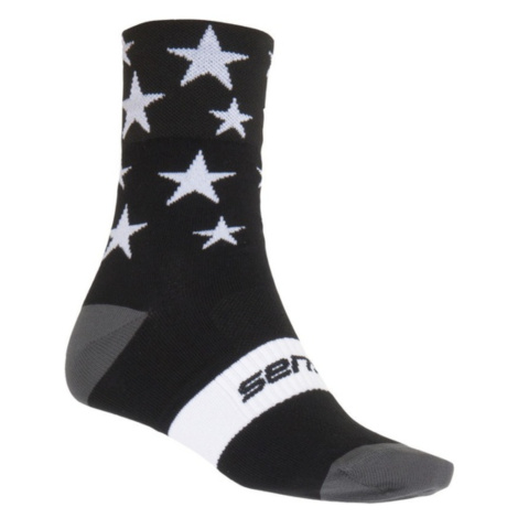 Sensor ponožky Stars Black-White