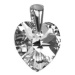 Ligot Strieborný prívesok Xilion Heart 14mm Argent vyrobený so Swarovski® Crystals LSW165P