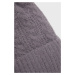 Vlnená čiapka Answear Lab šedá farba, z hrubej pleteniny