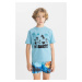 DEFACTO Boy's Crew Neck Printed Short Sleeve T-Shirt