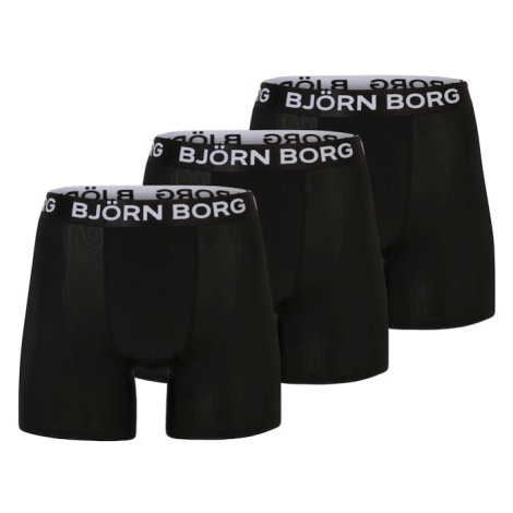 BJÖRN BORG Športové nohavičky  čierna / biela Bjorn Borg