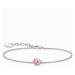 Thomas Sabo A2159-051-9-L19V Silver náramek with pink cubic zirconia drop