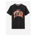 Čierne pánske tričko s potlačou Celio Attack on Titan
