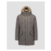 Pánska Sivá Bunda Woolrich Luxe Wool Silk Parka