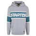 Men's hoodie Starter Across Stripe Hoodie gray melange/turquoise