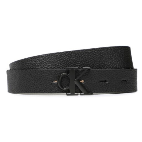 Calvin Klein Jeans Dámsky opasok Mono Hardware Leather Belt 2.5mm K60K610365 Čierna
