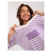 Light purple and white women's casual striped blouse