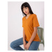 Dark orange basic T-shirt