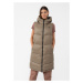 Dámska vesta 4F VEST-AW23TVESF074-82S-LIGHT BROWN