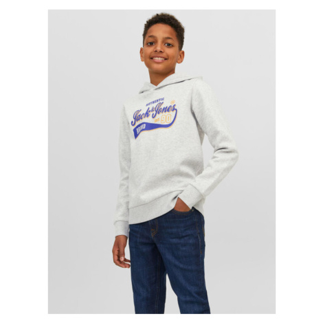 Jack&Jones Junior Mikina 12212287 Sivá Regular Fit