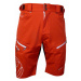 HAVEN Cyklistické nohavice krátke bez trakov - NAVAHO SLIMFIT - biela/červená