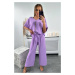 Set of blouses with trousers light purple