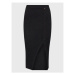 Fracomina Puzdrová sukňa FR22WG4003K459Q7 Čierna Slim Fit