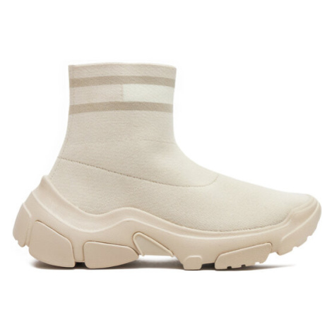 Tommy Jeans Sneakersy Tjw Sock Boot EN0EN02446 Béžová Tommy Hilfiger