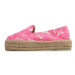 Manebi Espadrilky Cotton Jaquard Double Sole Espadrilles G 4.7 D0 Ružová