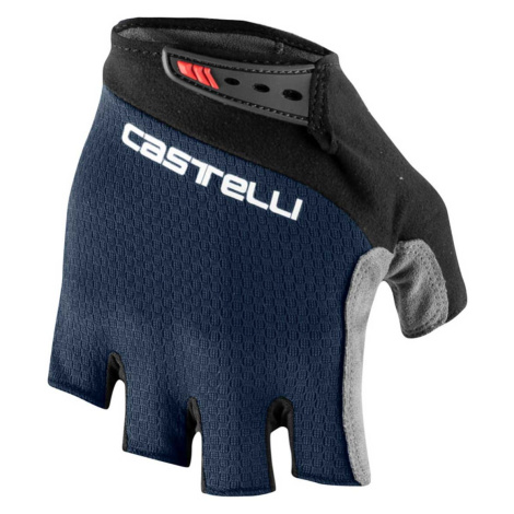 CASTELLI Cyklistické rukavice krátkoprsté - ENTRATA V - modrá